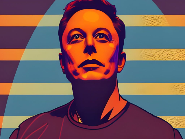 Elon Musk, ilustracija.