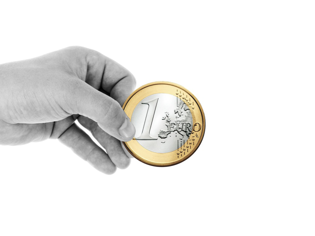 Kovanica eura, ilustracija.
